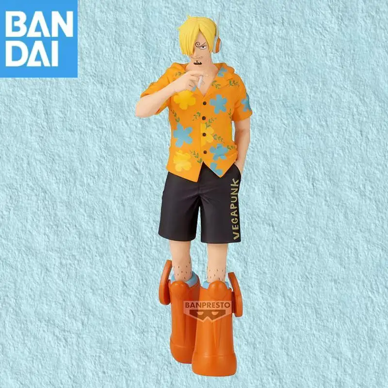 En Stock genuino Bandai Namco Banpresto One Piece Sanji The Ver Egghead Pvc coleccionista adorno de escritorio figura modelo juguete para regalo