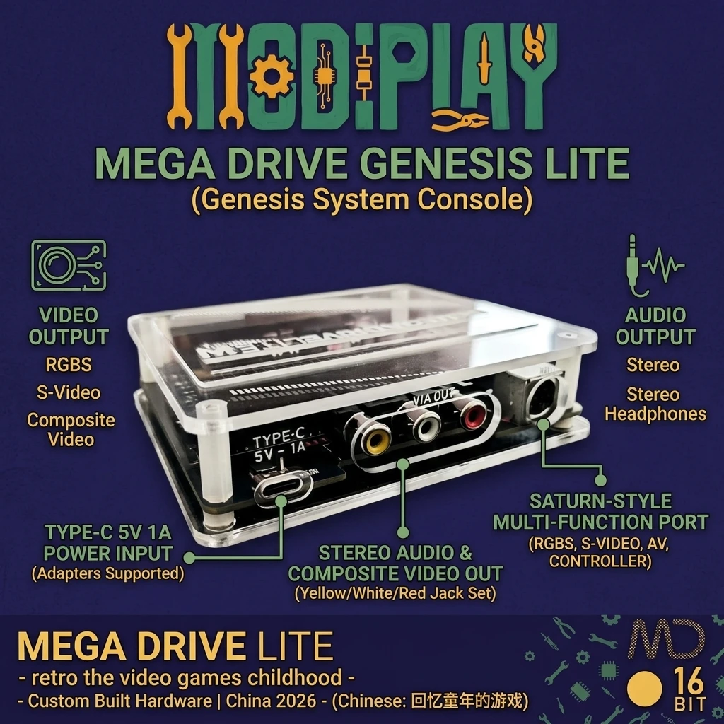 คอนโซล MD Lite แบบ 16 บิต สำหร - Gaming Console Genesis บทวิจารณ์และราคา