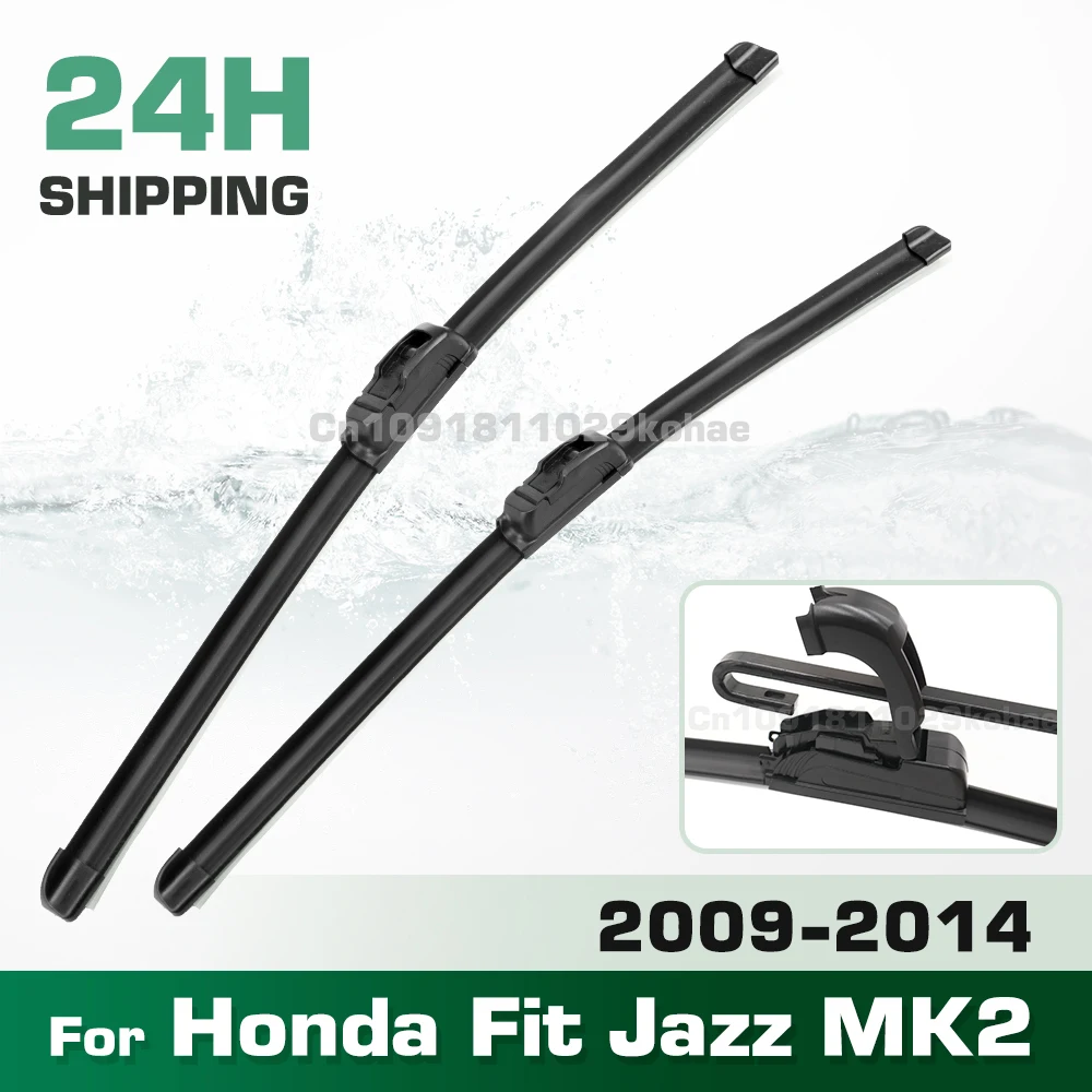 GREATROAD Wiper LHD&RHD Front Wiper Blades Set For Honda Fit Jazz MK2 2009 - 2014 Windshield Windscreen Window Brush 26