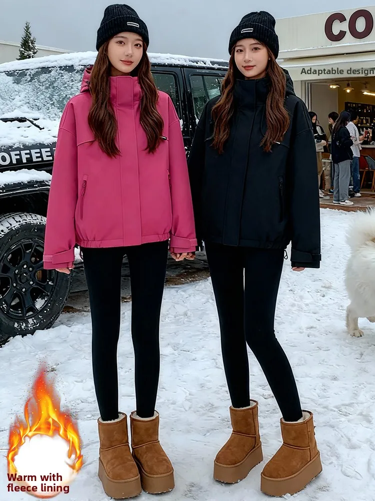 

Европейская утепленная свободная куртка из хлопка с флисовой подкладкой, рабочая одежда, верхняя одежда, женская зимняя новинка, универсальная модель