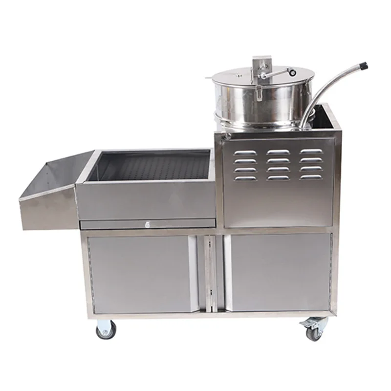 

Small integrated spherical extrusion machine hand-cranked electric corn bud popping machine