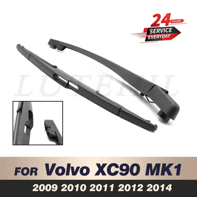 

Wiper 14" Rear Wiper Blade & Arm Set Kit For Volvo XC90 MK1 2009 2010 2011 2012 2014 Windshield Windscreen Rear Window
