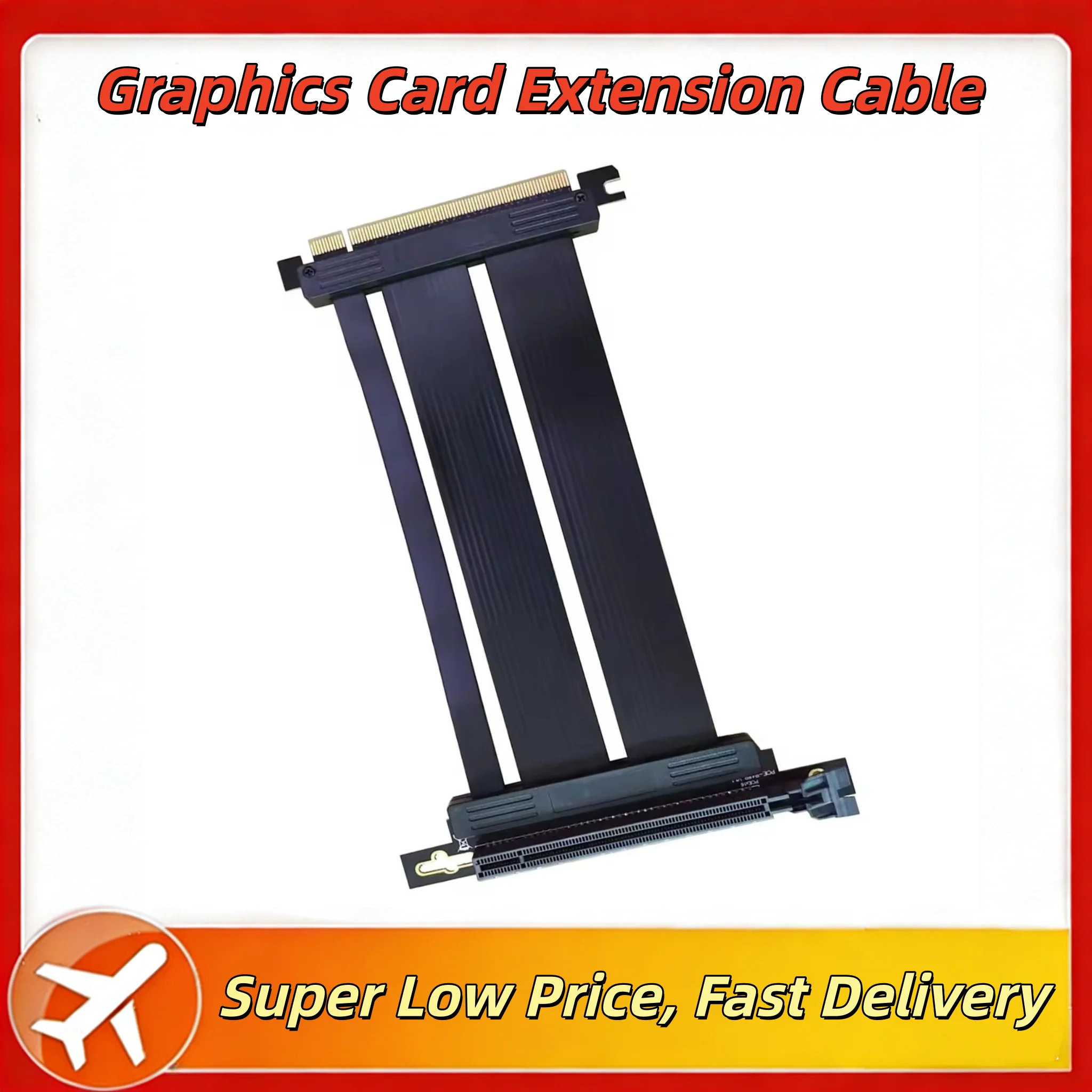 

PCI-E 4.0 X16 Удлинитель видеокарты Riser, экранированный, гибкий 90 ° /180 ° Монтажный удлинитель графического процессора, черный, двухрядный
