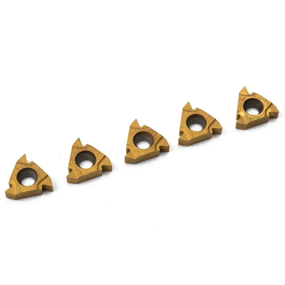 Enhanced Productivity, Reliable Performance 10pcs 16ER AG60 External Thread Carbide Inserts Blade for Lathe Turning Tools