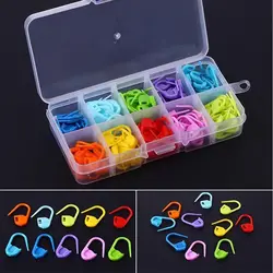 100/120Pcs Colorful Plastic Knitting Crochet Locking Markers Crochet Latch Knitting Tools Needle Clip Hook Sewing Tool
