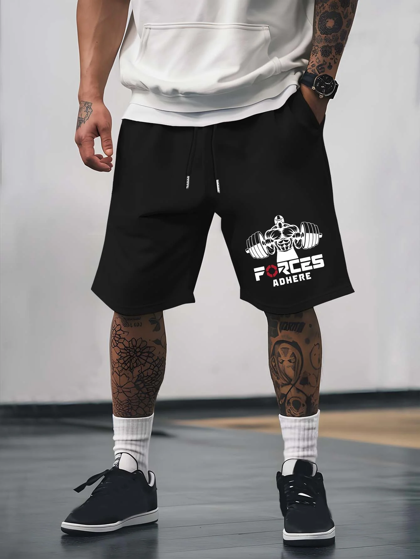 Summer Men's Casual Fitness Print Shorts Breathable Fabric Stylish  Versatile Suitable for Sports and Everyday Wear