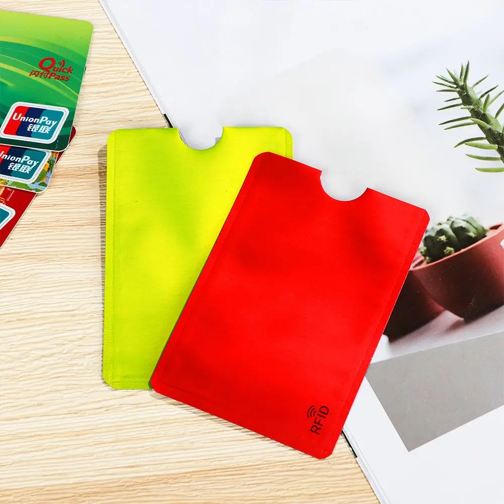 5PCS Smart Credit Cards Protect Case Cover Safety Anti Thief Rfid Card Holder Aluminium Blocking
