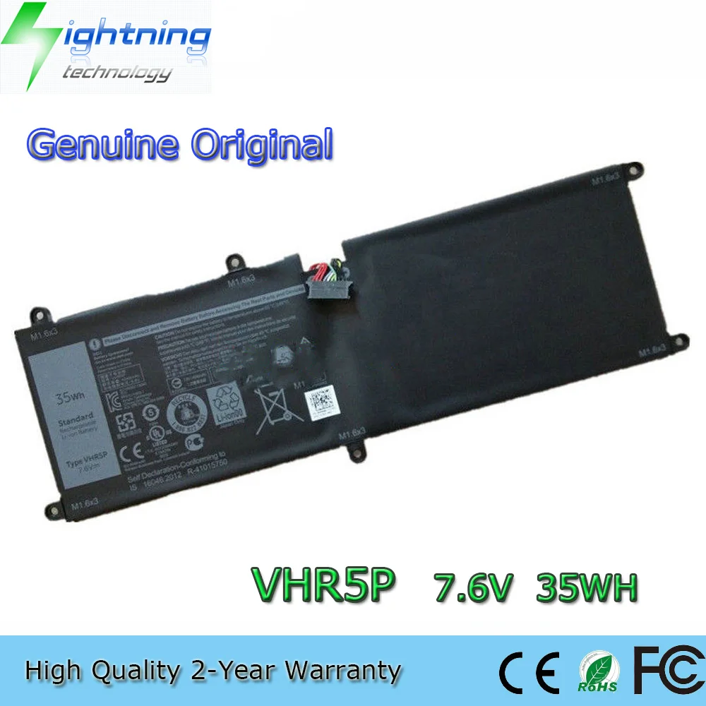 

New Genuine Original VHR5P 7.6V 35Wh Laptop Battery for Dell Latitude 11 5175 5179 Tablet XRHWG 0XRHWG RHF3V