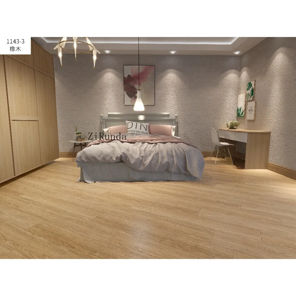 Customized version PVC SPC floor tile 0.3/0 wear-resistant layer interior decoration surface texture