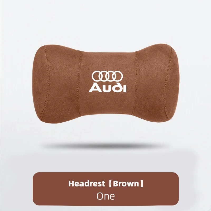 Auto Sitz Sicherheit Kopfstütze Pad Auto Logo Hals Kissen Für Audi Quattro Sline A3 A4 A6 A5 Q5 A1 Q7 Q3 Q2 Q8 A7 A8 TT S1 SQ5 RSQ3