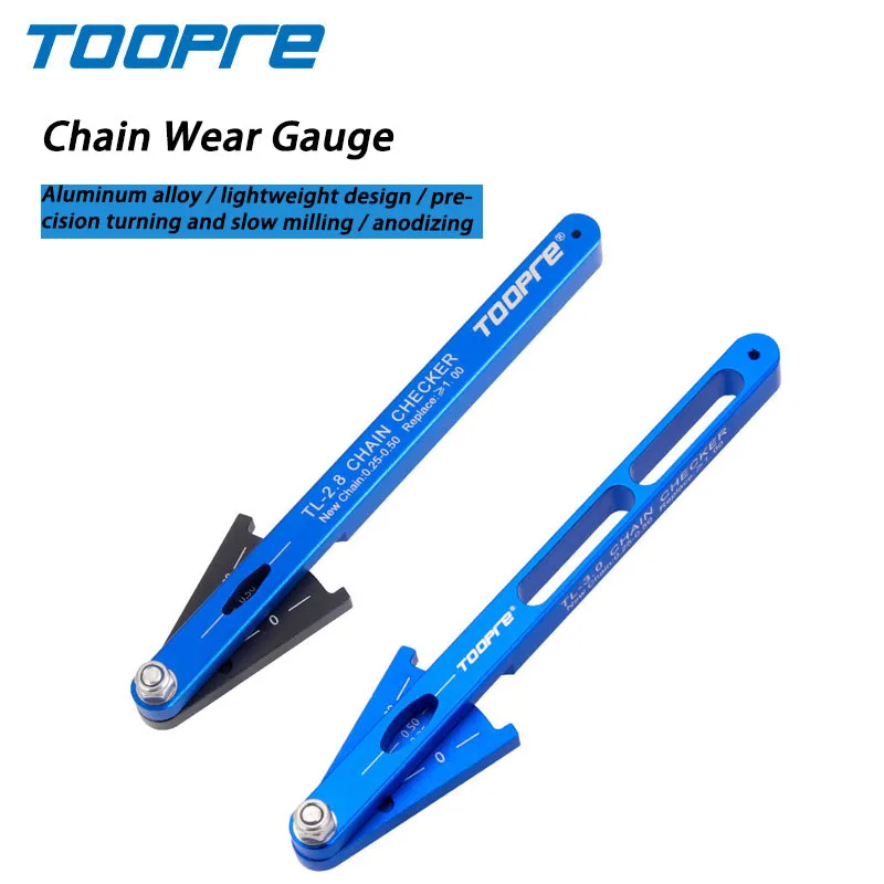 

TOOPRE Bicycle Chain Gauge Wear Measuring Ruler Mountain Road Bike Chain Stretch Inspection Tool