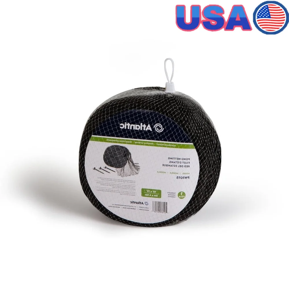 

Durable UV Resistant Pond Netting 10ft x 15ft Protects Fish from Predators Reduces Organic Waste Keeps Pond Clean Includes 12