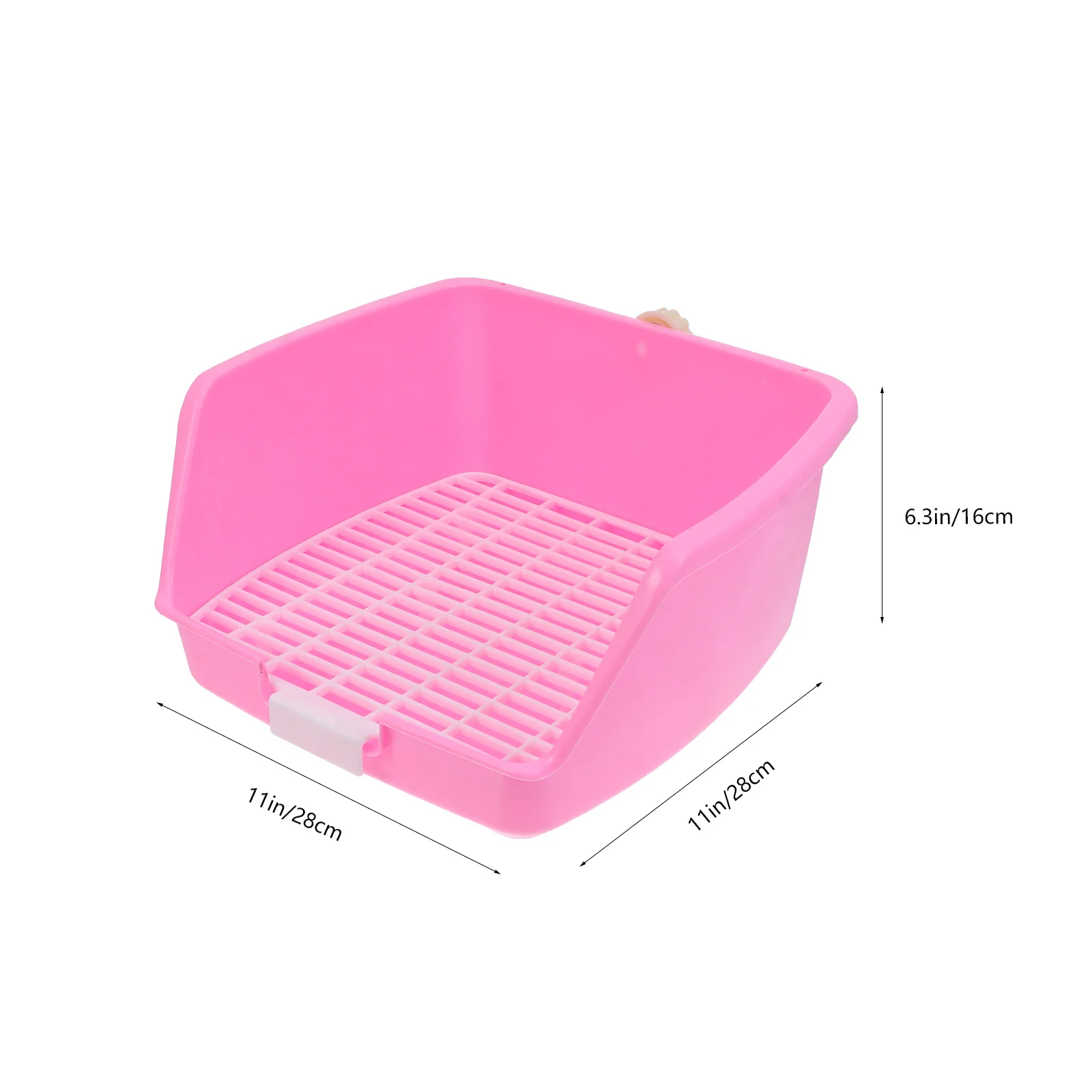 1 قطعة مرحاض الحيوانات الأليفة الصغيرة البلاستيك أرنب المرحاض صينية نفايات القنفذ انفصال شبكة سهلة التنظيف #4