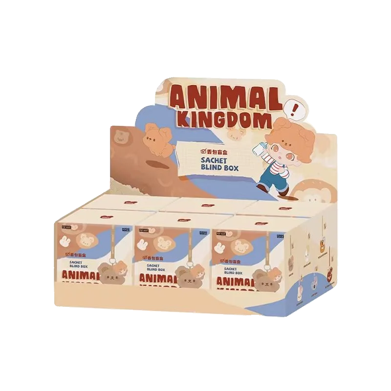 Nuovo autentico Dimoo Animal Kingdom Series Bustina cieca Scatola carina Dimoo Ciondolo borsa Scatola misteriosa Kawaii Bustina Ciondolo borsa Regali di Natale