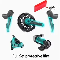 For SRAM Force AXS Kit Protective film Road Bike MTB Full Set Crank Tooth Disc Rear Disc Brake Hand Retrofit Stickers  Each Part