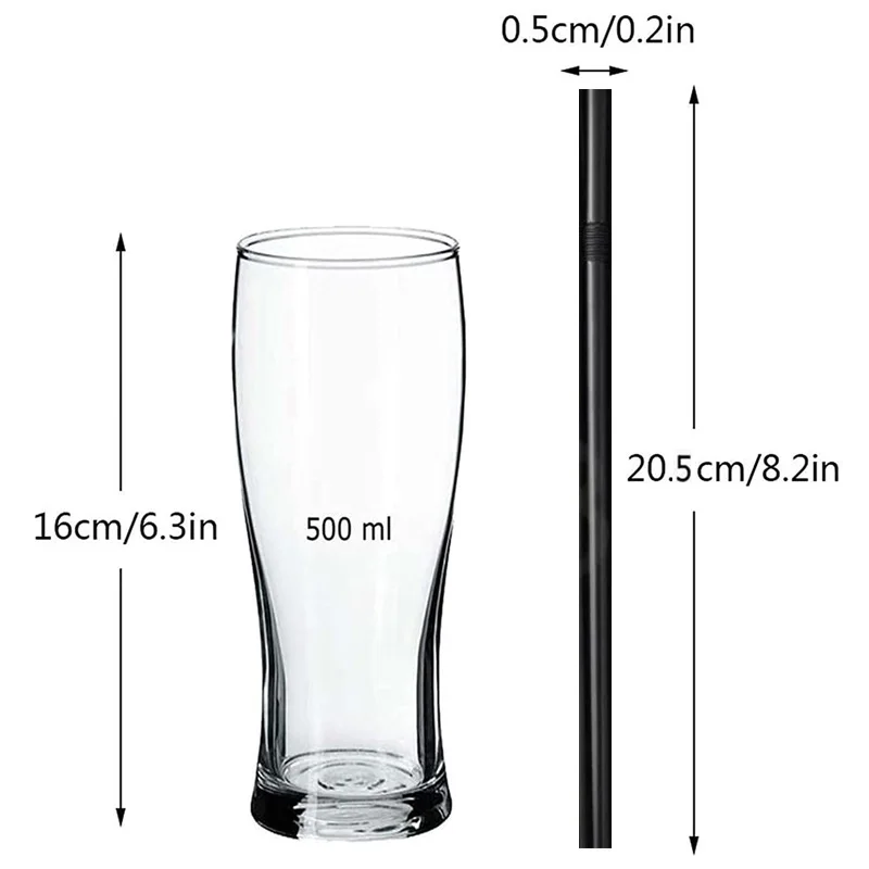 100-1000PCS Drinking Straw Biodegradable Reusable for Smoothies Birthday Wedding Party Kitchen Multicolor Straws Dropshipper