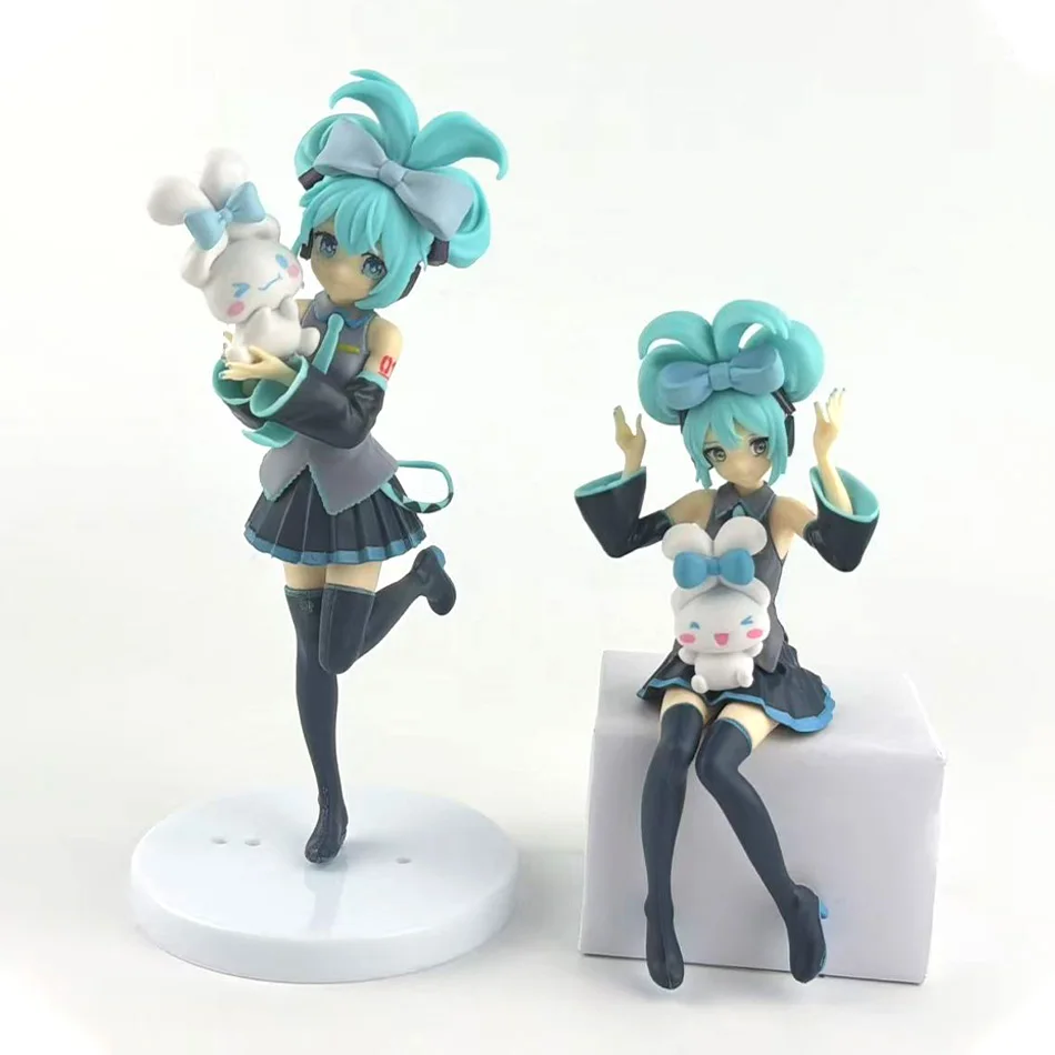 Anime Hatsune Miku X Cinnamoroll Figur Anime-Zubehör Sammlermodelle Dekorative Verzierungen Kinder Kawaii Geschenk – Detail 12