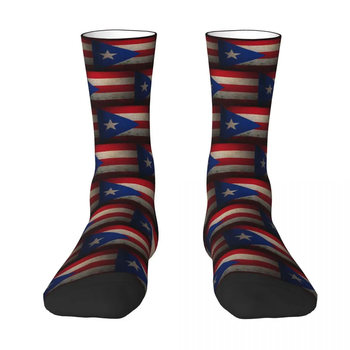 Puerto Rico Flag Socks Harajuku High Quality Stockings All Season Long Socks Accessories for Man's Woman's Birthday Present