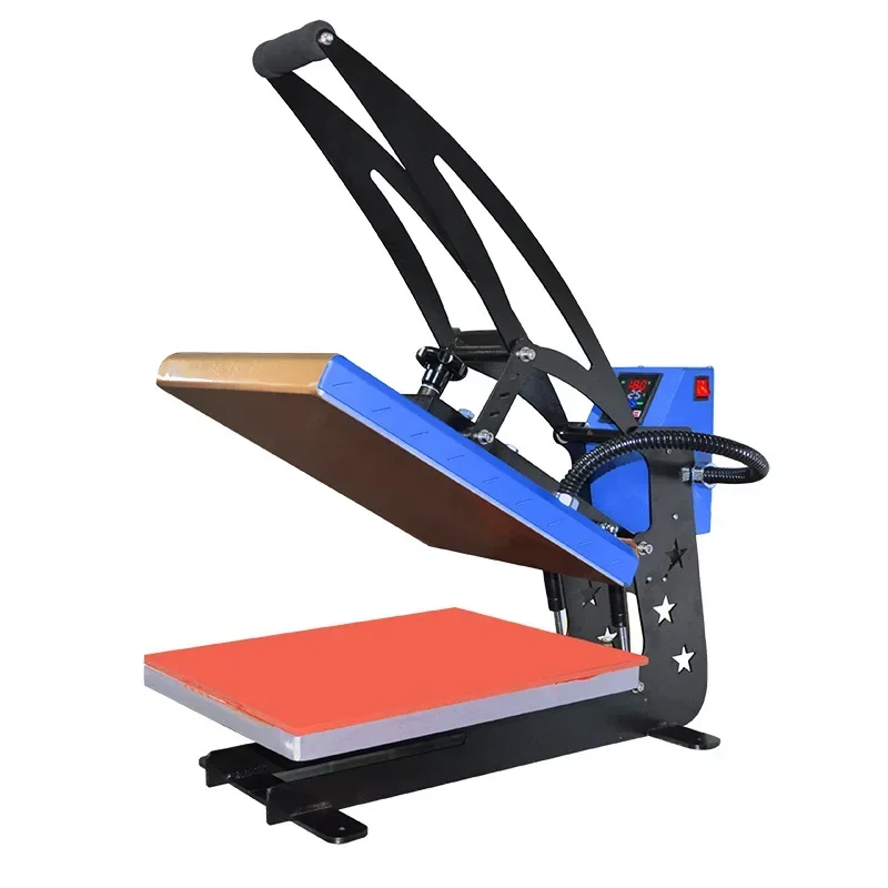 Small mini manual high pressure heat transfer machine T-shirt clothing heat transfer machine