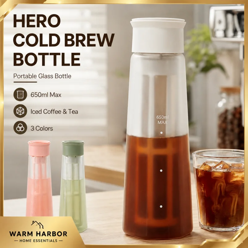 Cold Brew Bottle - Hero Fanjing Cam Soğuk Demleme Kahve