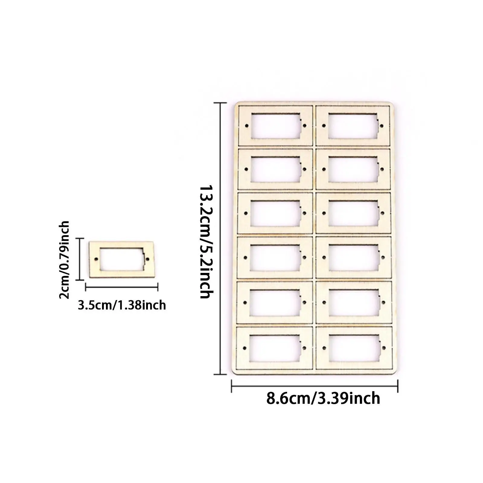 24 Pieces Wood RC Airplane Model DIY Accs Replacement for Fixed Wing Spare Part Upgrade Parts Fitments Servo Stand Servo Mount