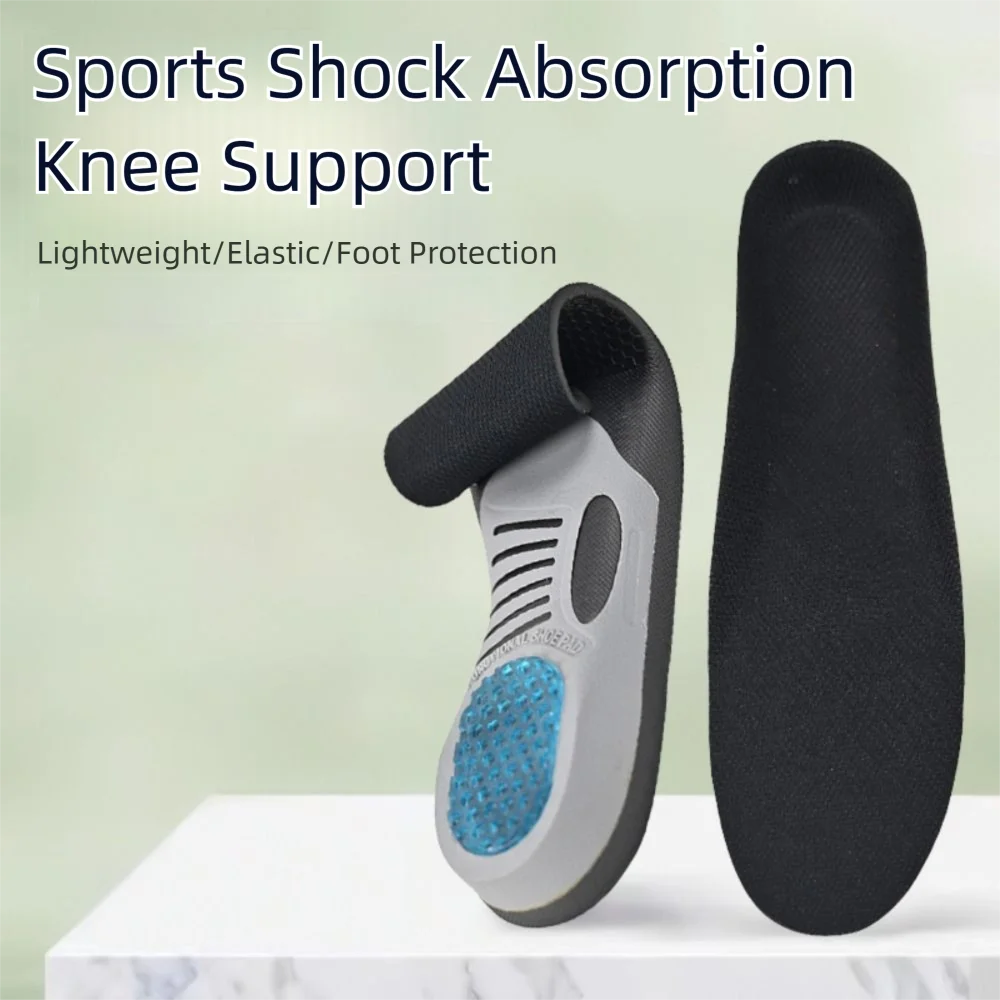 1 Pair Breathable Sport Insoles Odor-Resistant Thickened Arch Support Insole EVA Anti-Sprain Cushioning Insole Running