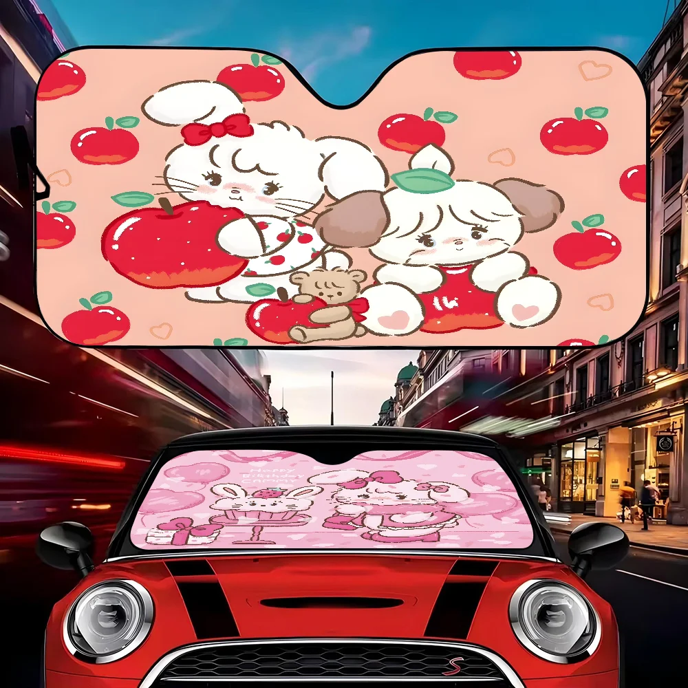 Mikko Anime Cartoon Car Sunshade Front Window Cover Windshield Sun Shade Car Visor Protection Interior Accessories