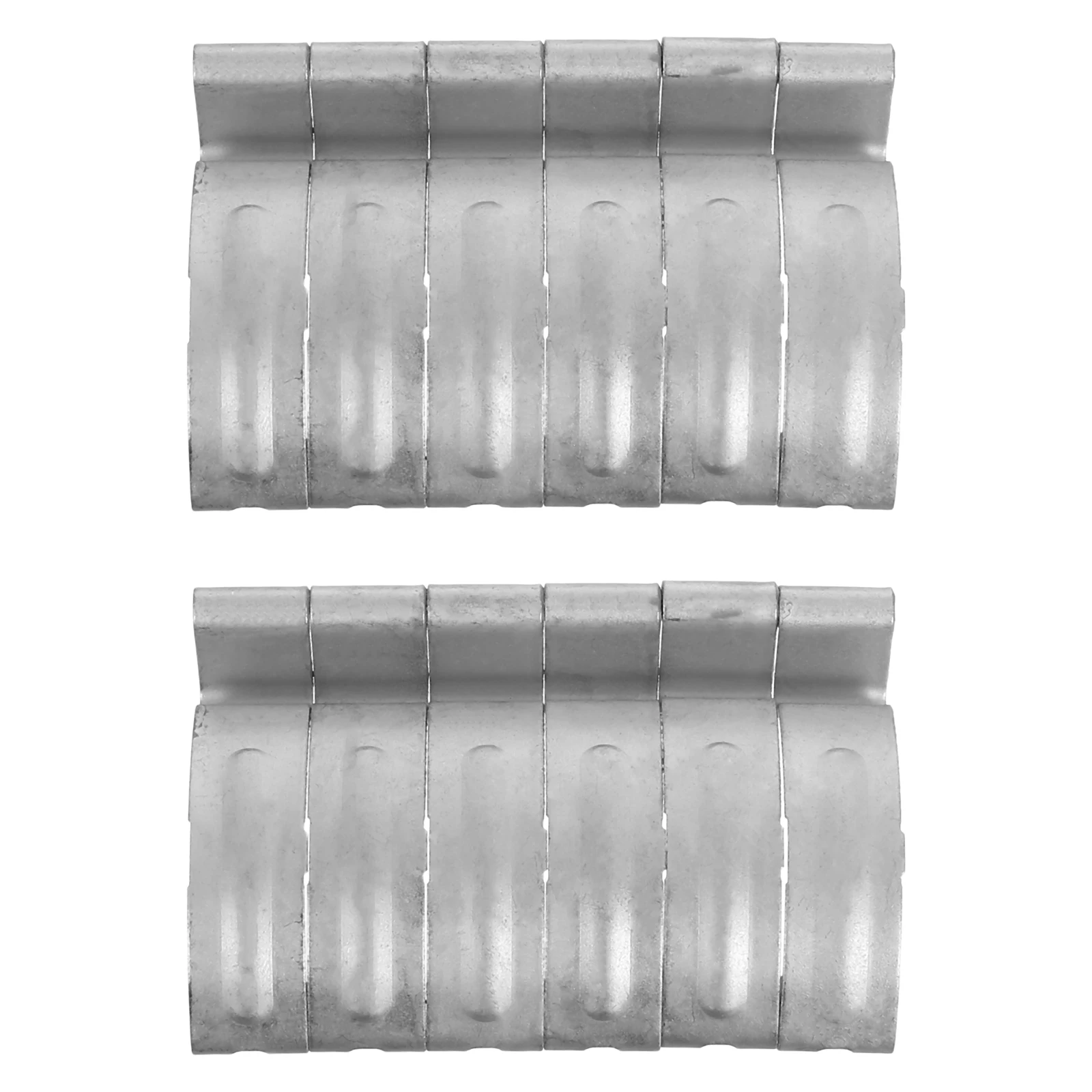 

12 Pcs Car Filter Clamp Replacement Parts Clips Housing Cover Silver Lid