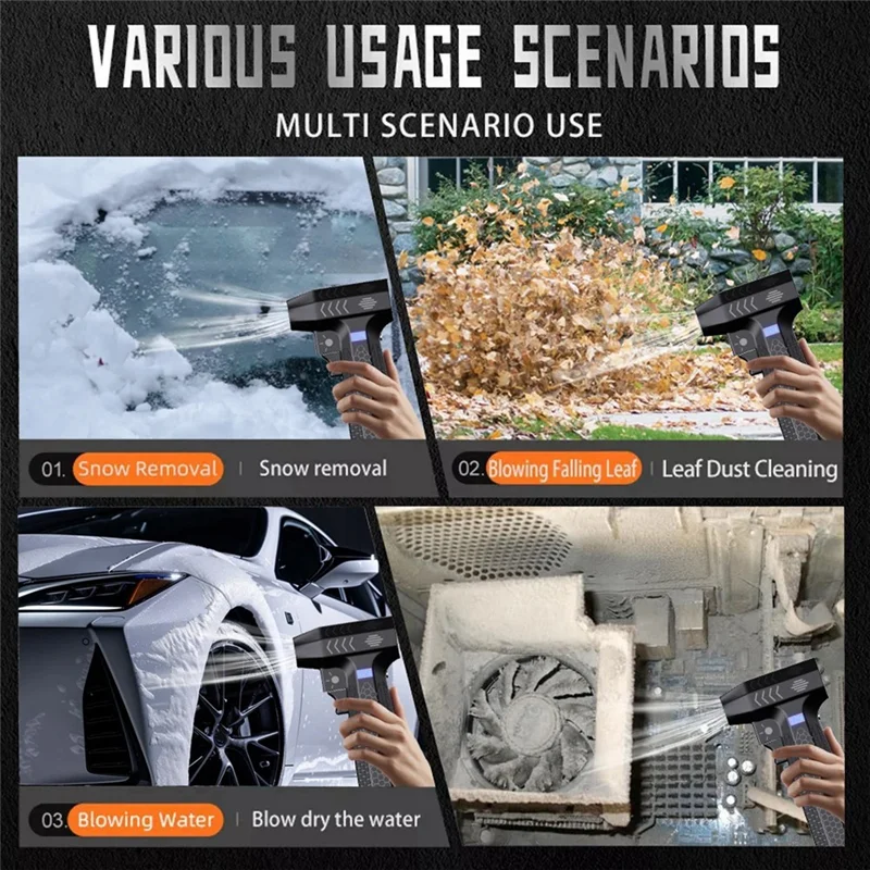 BAAG-nuevo 60 M/S Turbo Jetfan 200000 RPM soplador de aire eléctrico ventilador Turbo violento de alta velocidad USB recargable potente soplador de polvo