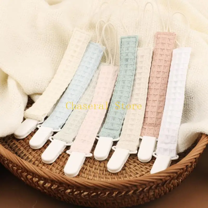 E7CE Infant Teether Clip Fashionable Pacifier Hold Secure Soother Hold Colorful Pacifier Connectors Safe Baby Pacifier Hold