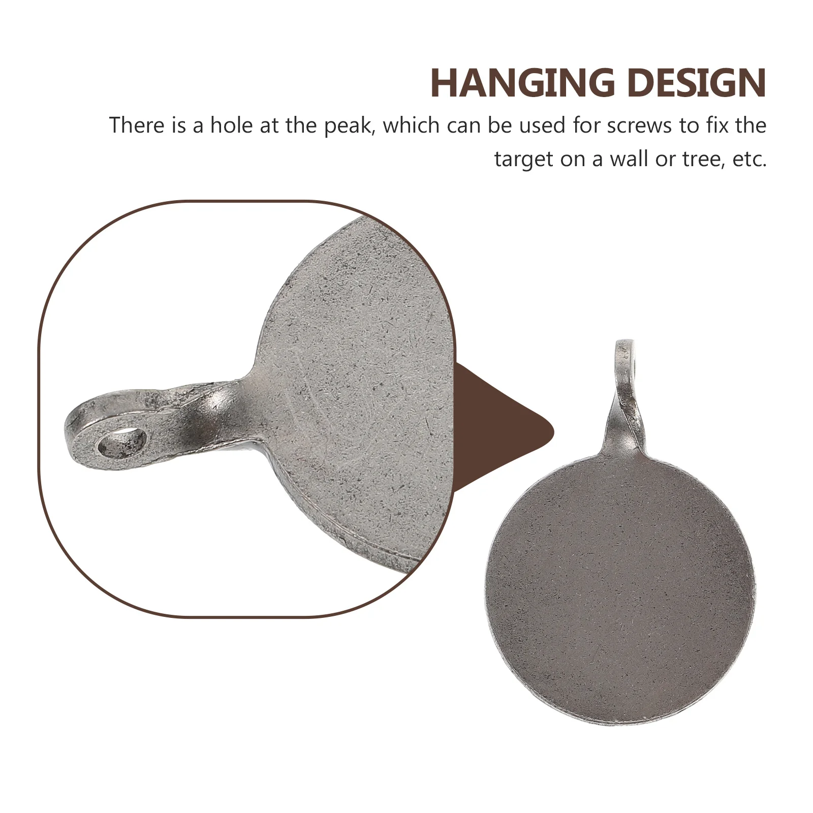 

3Pcs Shooting Targets Stainless Steel Professional Hanging Practice Multi Size Outdoor Exercise