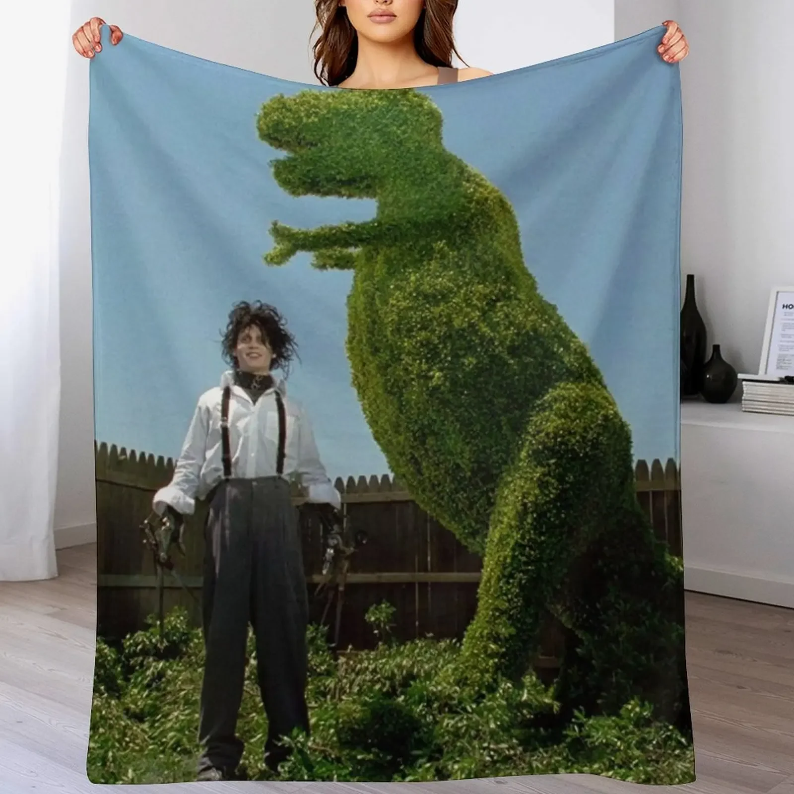 

Edward Scissorhands ''T-rex'' Throw Blanket Thermals For Travel christmas gifts Beach Blankets