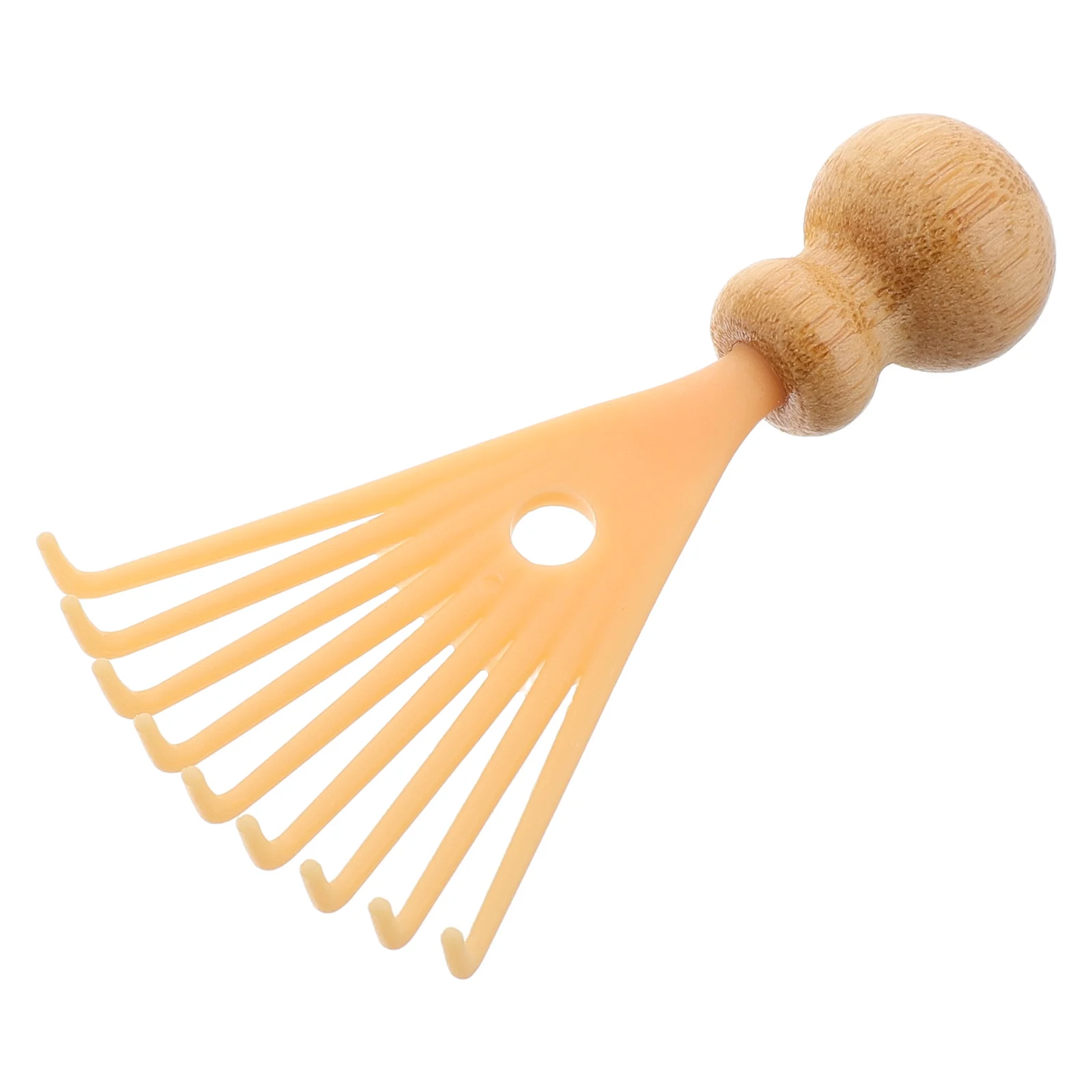 

Mini Head Massager Beige Manual Scalp Tool Handheld Claw Comb Relax Scalp Massage Blood Circulation Improve Home Travel Use