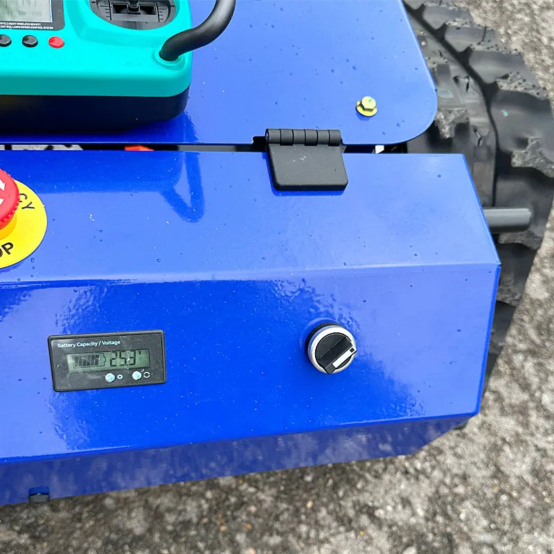 Customized Cheap Newest Powered Crawler Lawn Mower 21in High Quality All Terrain Remote Control Lawn Mower Epa Eour5