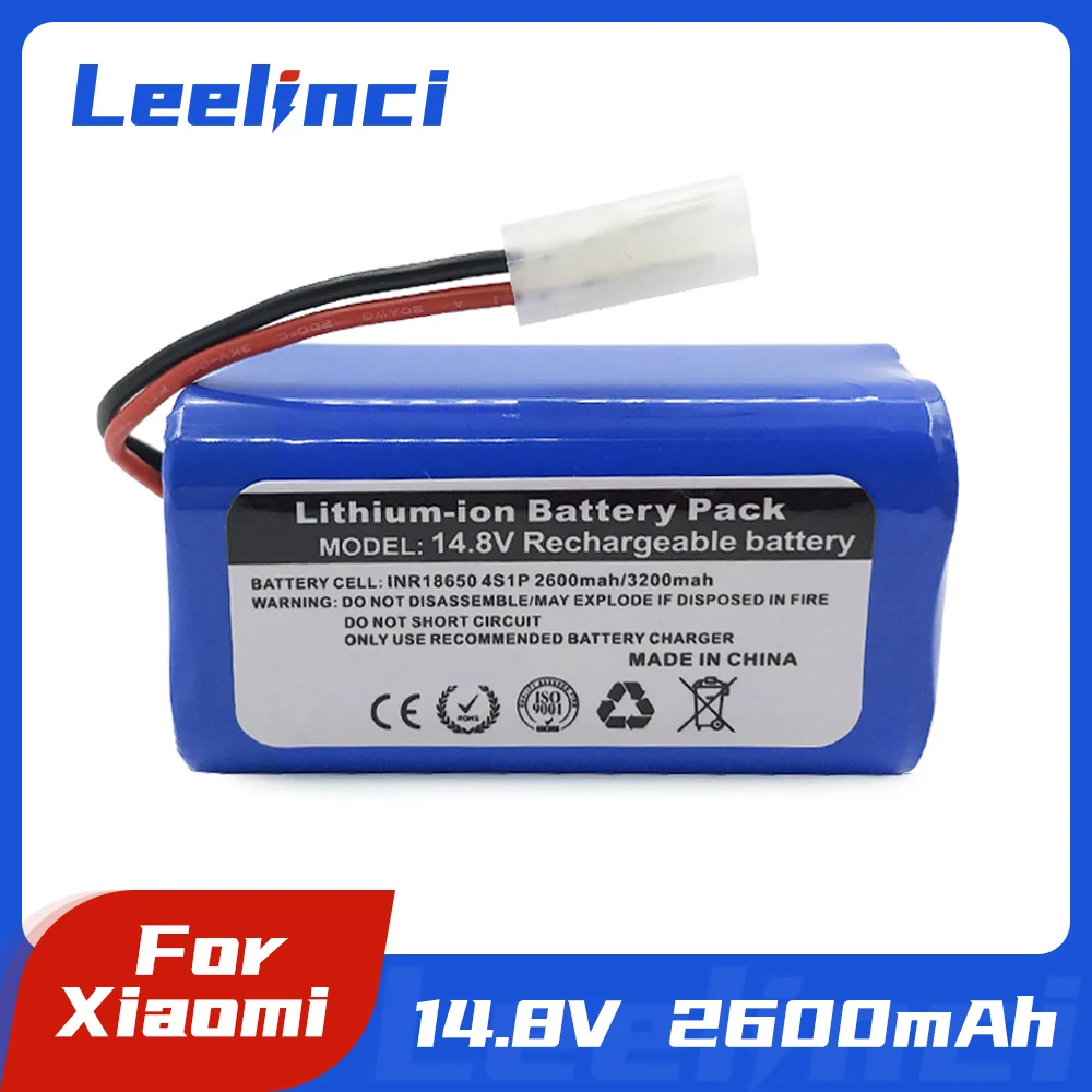 بطارية 14.8 فولت 3200mAh من Leelinci لروبوت شاومي G1 MI مكنسة كهربائية أساسية MJSTG1 روبوت المكنسة الكهربائية 18650 بطاريات ليثيوم