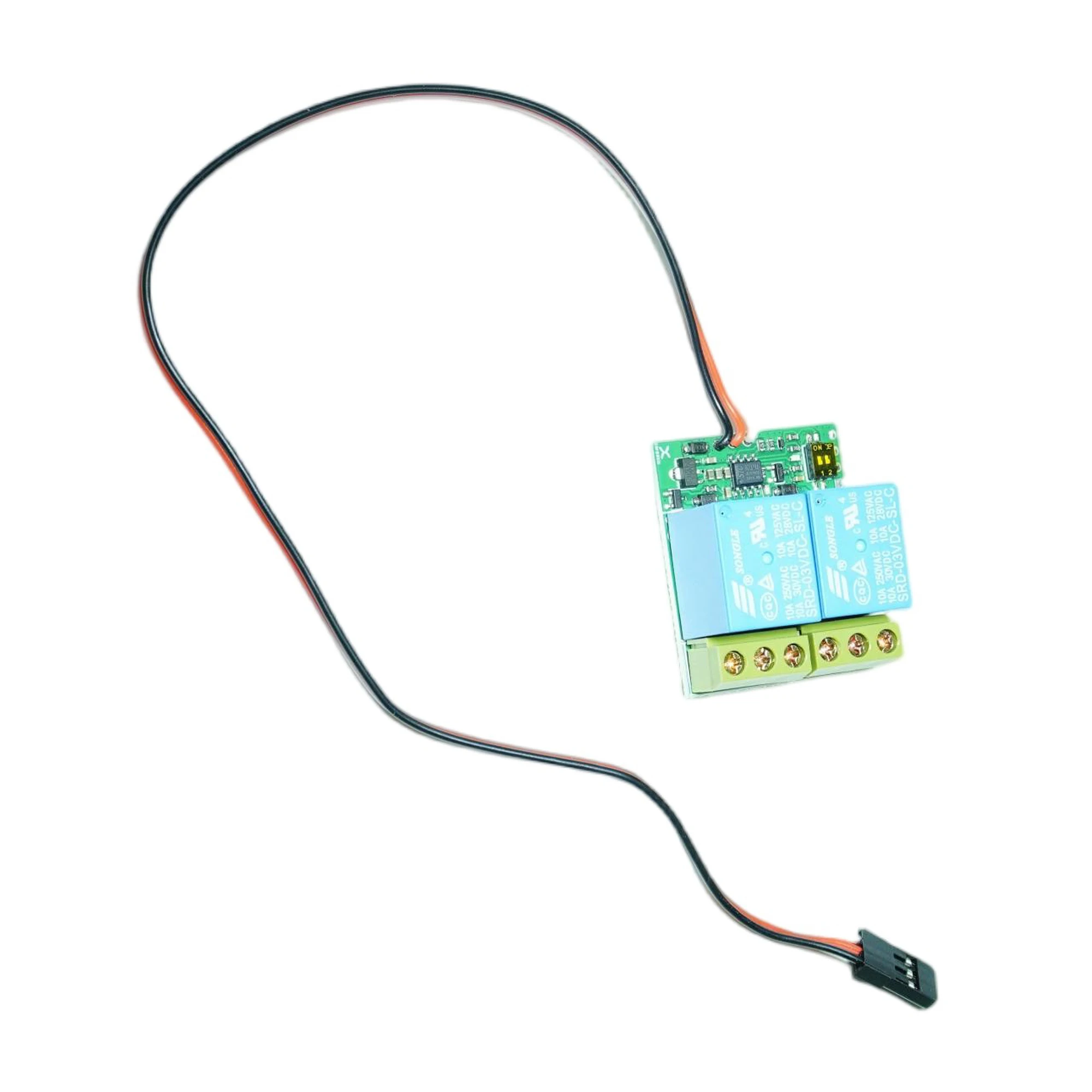 Dual Channel RC Relay Module 4 Working Mode PWM Electronic Switch 3.6-12V 250V/15A for RC Car Boat Motor Forward Reverse Control