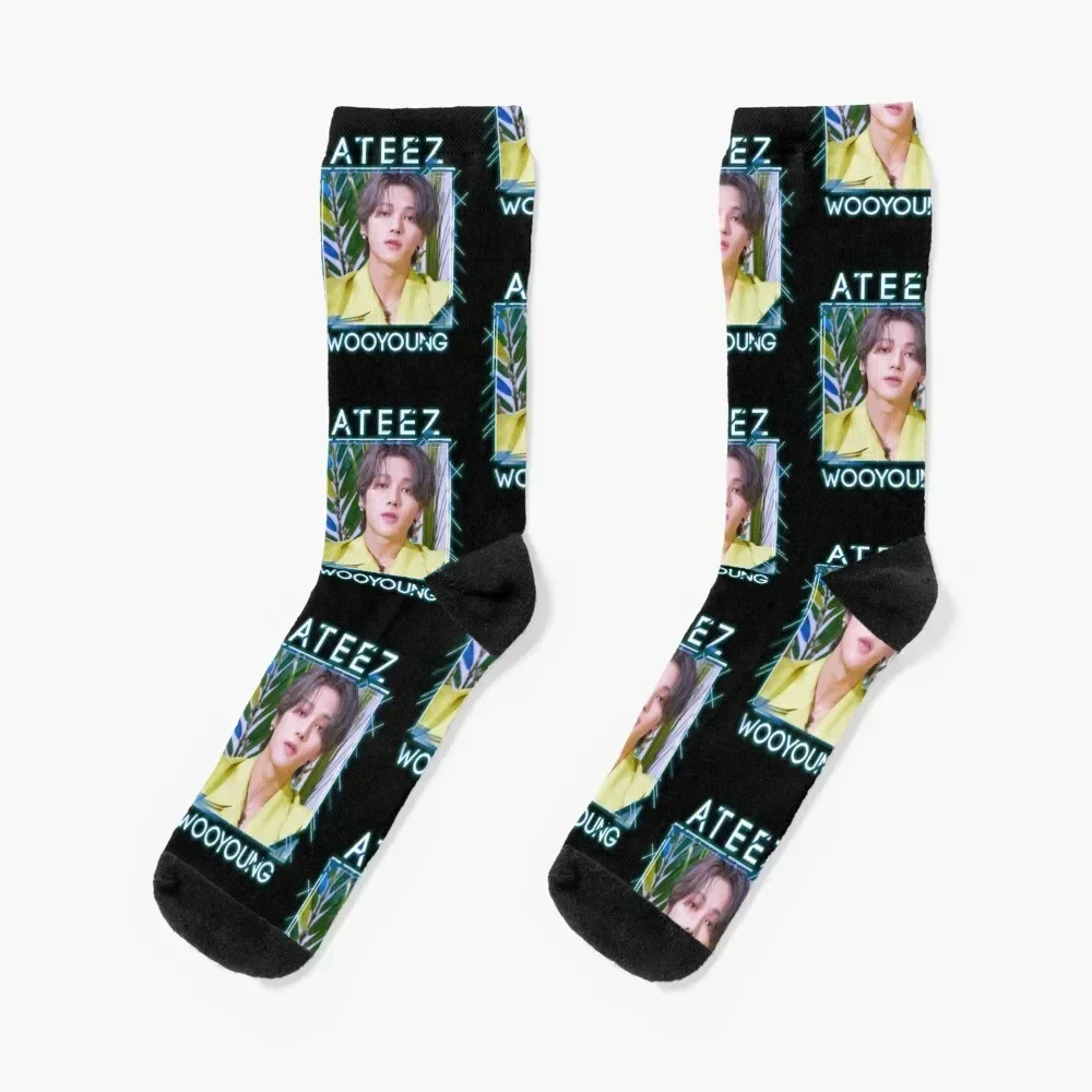 

ATEEZ - Wooyoung Socks Soccer hockey hiking christmas gifts Women Socks Men's