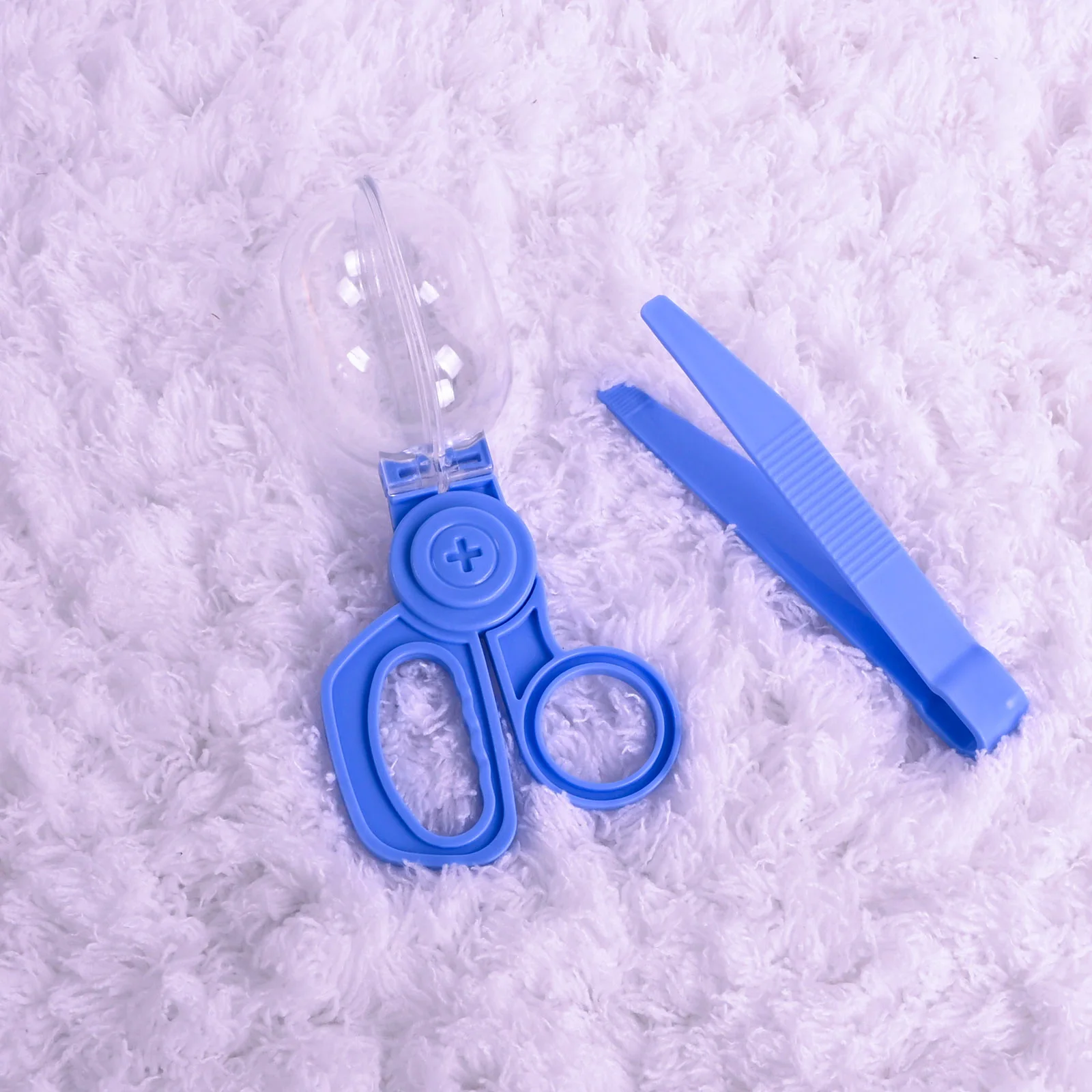 صندوق مراقبة الحشرات على شكل كبسولة، مشبك مراقبة شفاف، ملاقط، ملحقات ألعاب المغامرة #5