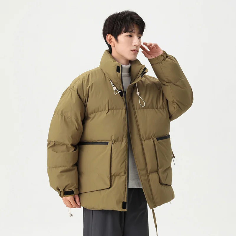 

Men's Casual Cotton Jaet Winter New Sle Warm Anti-Cold Multi-Color Loose Fit Regular Length Polyester Fiber 00%