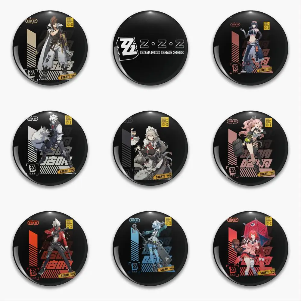 Cartoon Zenless Zone Zero Badge Pins Funny Collar Custom Clothes Manga Metal Broches Broche Pins for Backpacks Fashion Manga