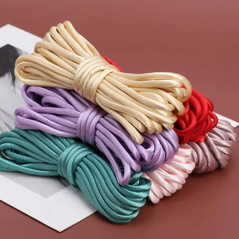Disc buckle hand-woven rope cloth strip DIY material package simulation silk one-word buckle Tang style button accessories