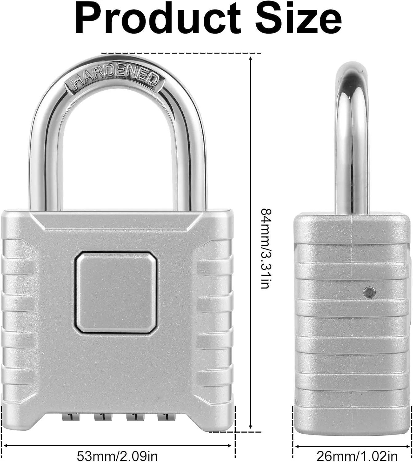 CDOK KP53 outdoor waterproof and rust-proof padlock, mechanical password unlocking, reinforced material