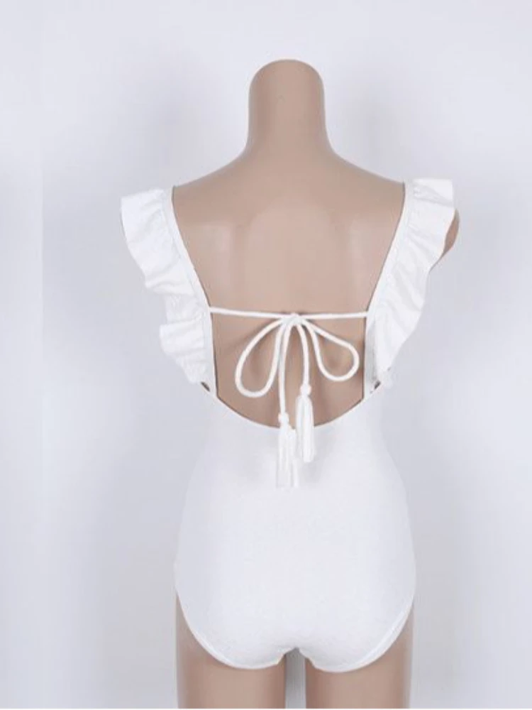 Japanese Harajuku style Y2K hot girl black and white diamond grid one-piece swimsuit hot spring vacation sexy hot girl swimsuit