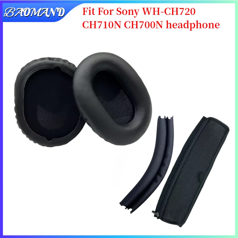 

BAOMAND Soft Foam Protein Leather Headphone Earpads Ear Pads For Sony WH-CH720 CH710N CH700N Headset Earmuff Earphone Sleeve