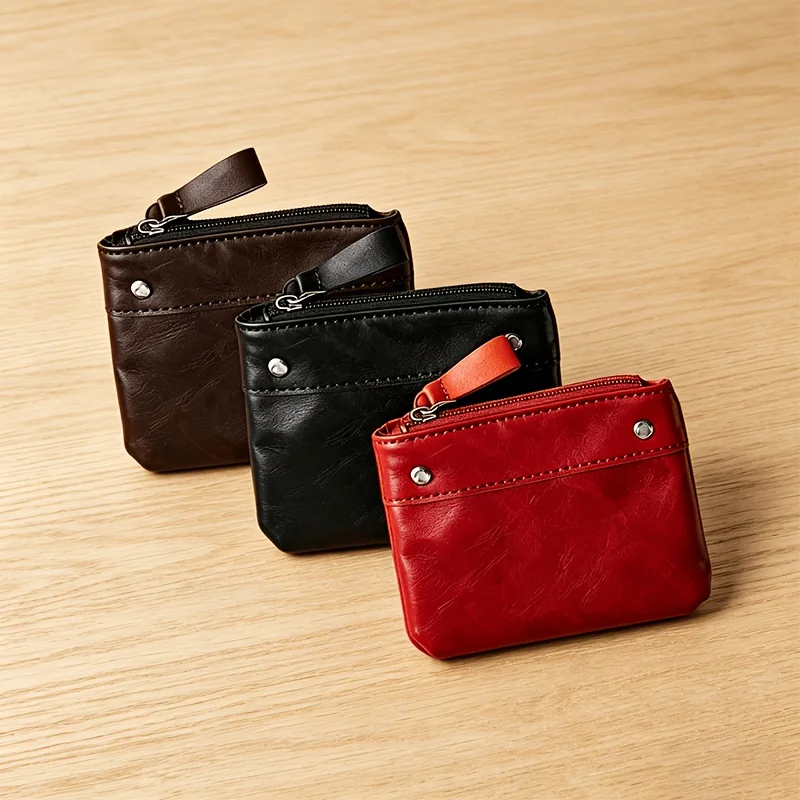 2026 New Retro Short Wallet, Unisex Portable Card Holder & Coin Purse