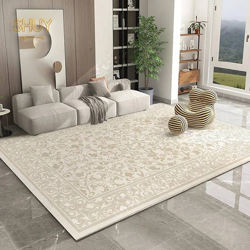 European Style Large Area Carpet Luxury Living Room Decor Figure Pattern Home Decoration Table Non-slip Floor Mat Lounge Rug