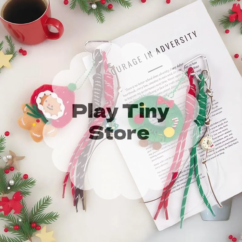 عيد الميلاد أفخم الكرتون الزنجبيل رجل عيد الميلاد إكليل قلادة المفاتيح على ظهره معلقة حلية عيد الميلاد السنة الجديدة هدية