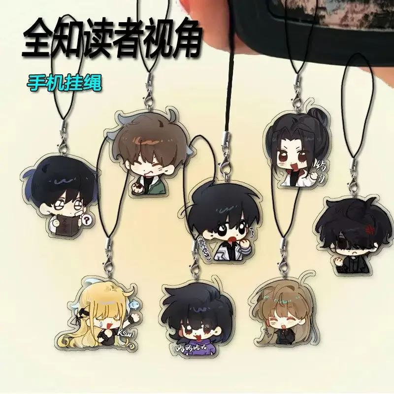 ORV Omniscient Reader's Viewpoint Kim Dokja Yoo Joonghyuk Acrylic Phone Charm Chibi Keychain Key Bag Pendant Clothing Accessorie