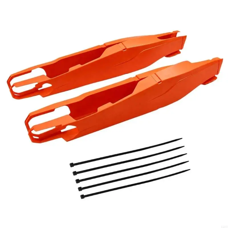 Swingarm Protector, Motorcycle Swingarm Covers for XCW XCFW with Contoured Plastic Shells, Shaped Edges, and Clip-and-Screw H9EE