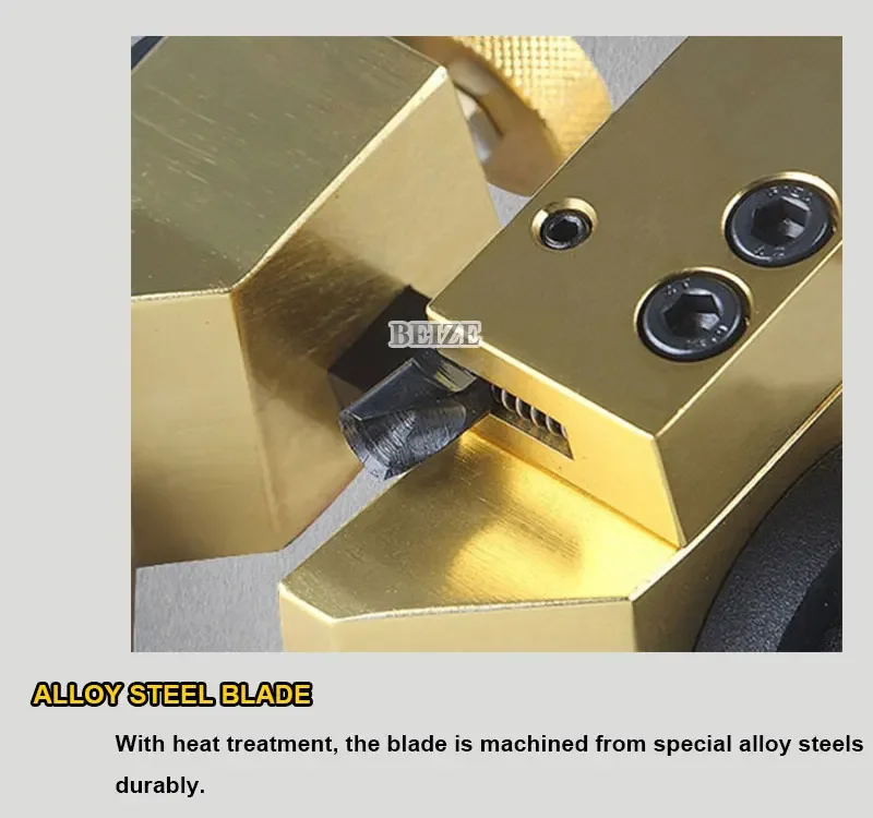 BP-400 Cable Stripper เครื่องมือตัดสายไฟสําหรับ Peeling ความลึกด้านล่าง 4.5 มม., ช่วงการปอก 11-30 มม. ทองแดง-อลูมิเนียมสาย